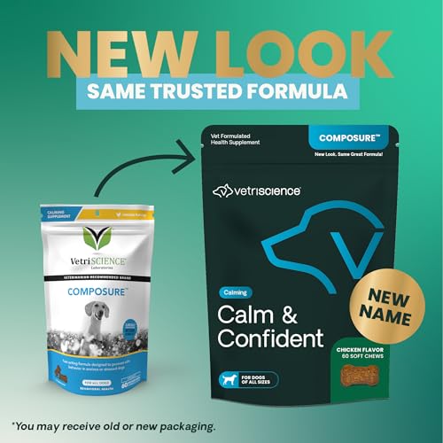 New VetriScience Composure Calm & Confident Chews | Chicken, 60 Count