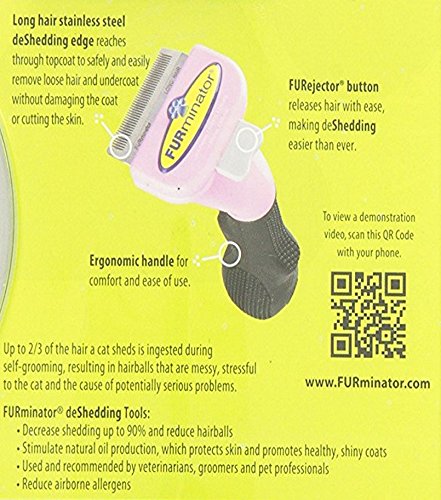 New FURminator Long Hair deShedding Tool for Cats | Small