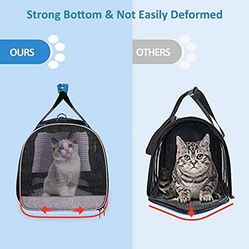 New BurgeonNest Soft-Sided Pet Carrier (4 Windows) | Blue&Gray