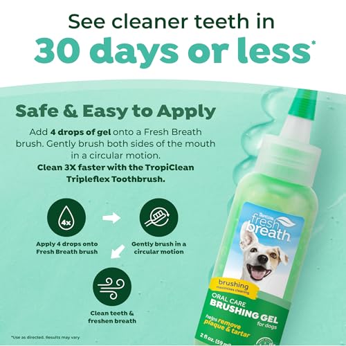 New TropiClean Oral Care Brushing Gel | 2 oz