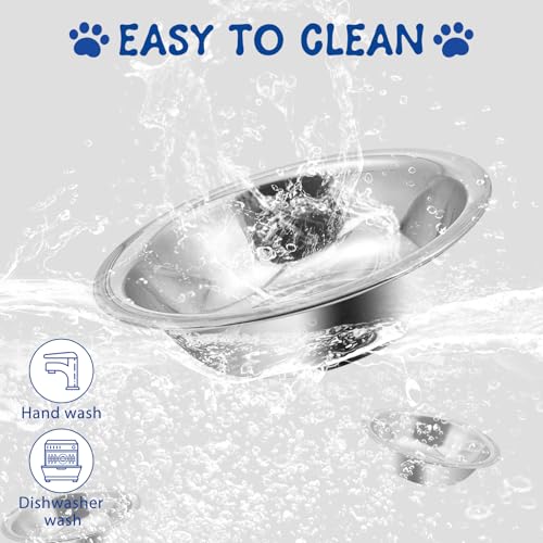 New ZUFECY 2-Pack Cat Bowls Stainless Steel | 2 pack, Stainless steel