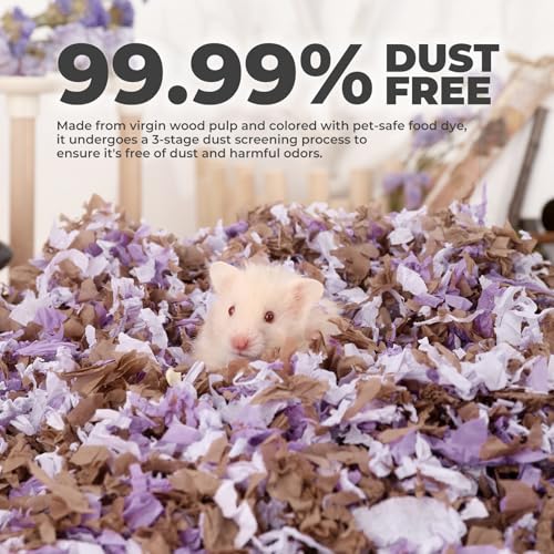 New mini&moe Hamster Bedding Natural Paper Small Pet Bedding | 12 L