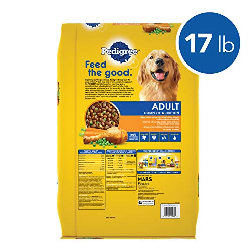 New Pedigree Adult Complete Nutrition Dry Dog Food | Roasted Chicken, Rice & Vegetable • 17 lb