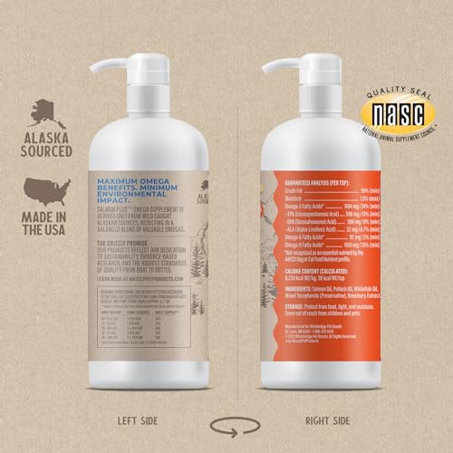 New Grizzly Salmon Plus Omega 3-6-9 | 32 oz