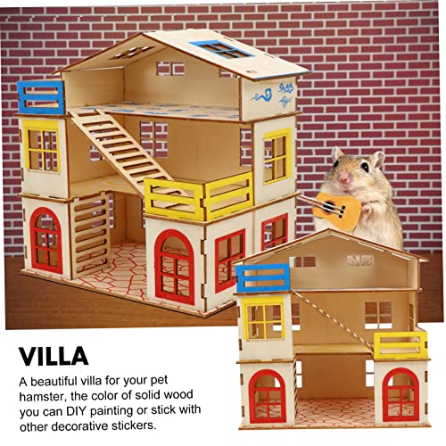 New BCOATH Pet Villa Multi-Layer Hamster House with Ladder