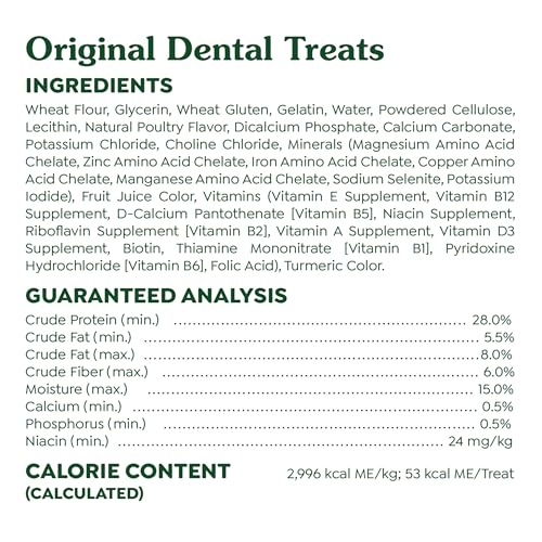 New Greenies Original Large Dental Dog Treats | 36 oz (24 treats)