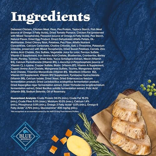 New Blue Buffalo Wilderness Adult High-Protein Dry Dog Food | Chicken • 24 lb
