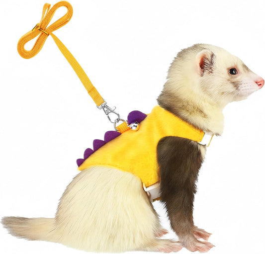 New YBEATY Ferret Harness and Leash Set | Yellow