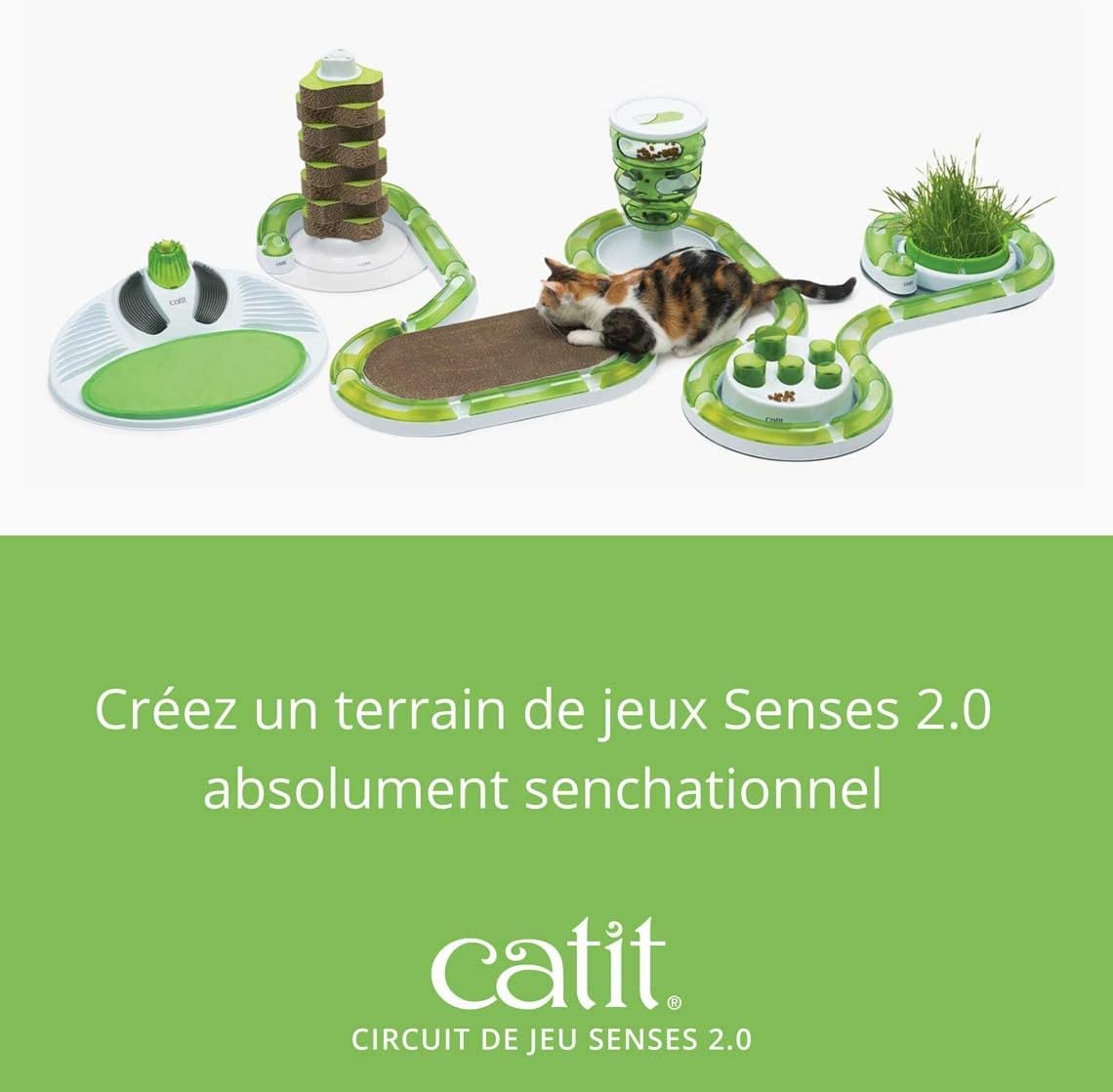 New Catit Senses 2.0 Play Circuit Closed-Track Ball Toy (8-Piece)