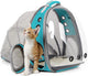 New halinfer Back-Expandable Cat Backpack Space Capsule | Green, Up to 12 lb