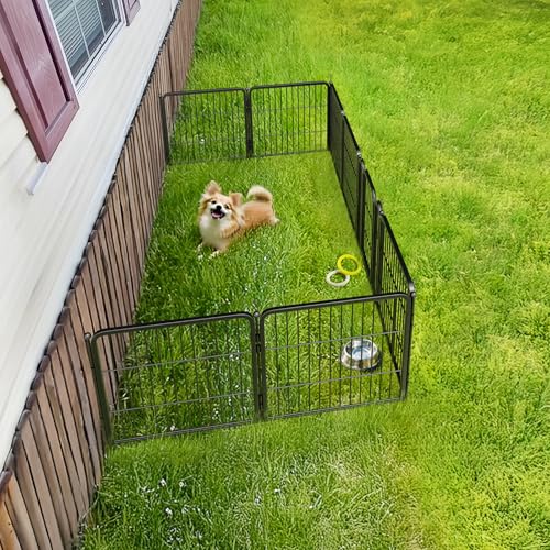 New FXW Rollick Unleashed Dog Playpen (8 Panels) | 24 in H, Black