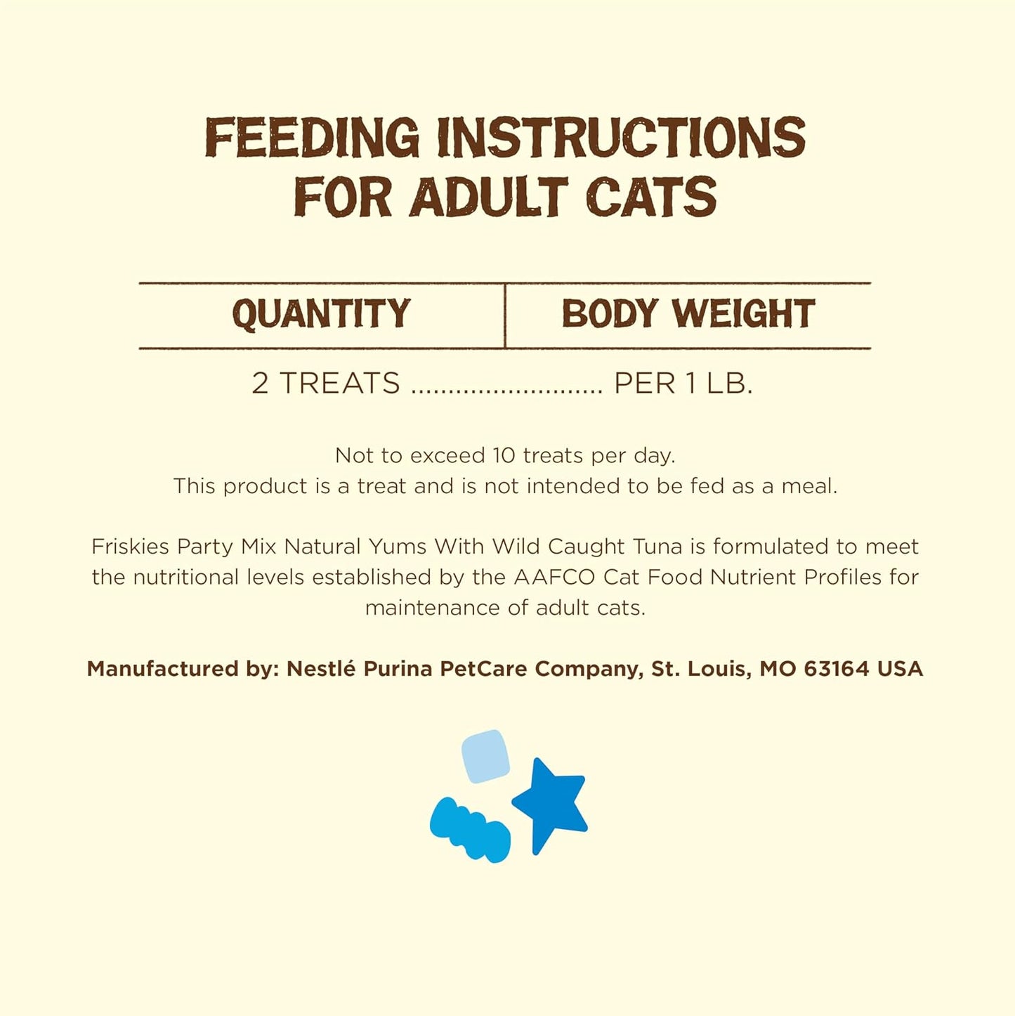 New Purina Friskies Natural Cat Treats, Party Mix Natural Yums With Wild Caught Tuna and Added Vitamins | 20 oz. Canister