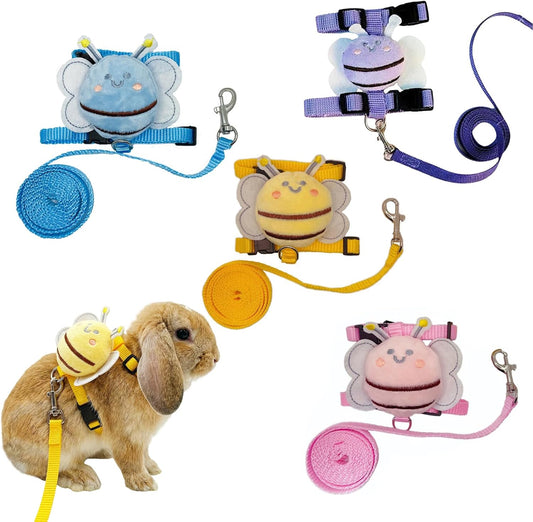 New ABSOK Small Pet Cute Vest Harness Leash Set | 4 Sets, Bees