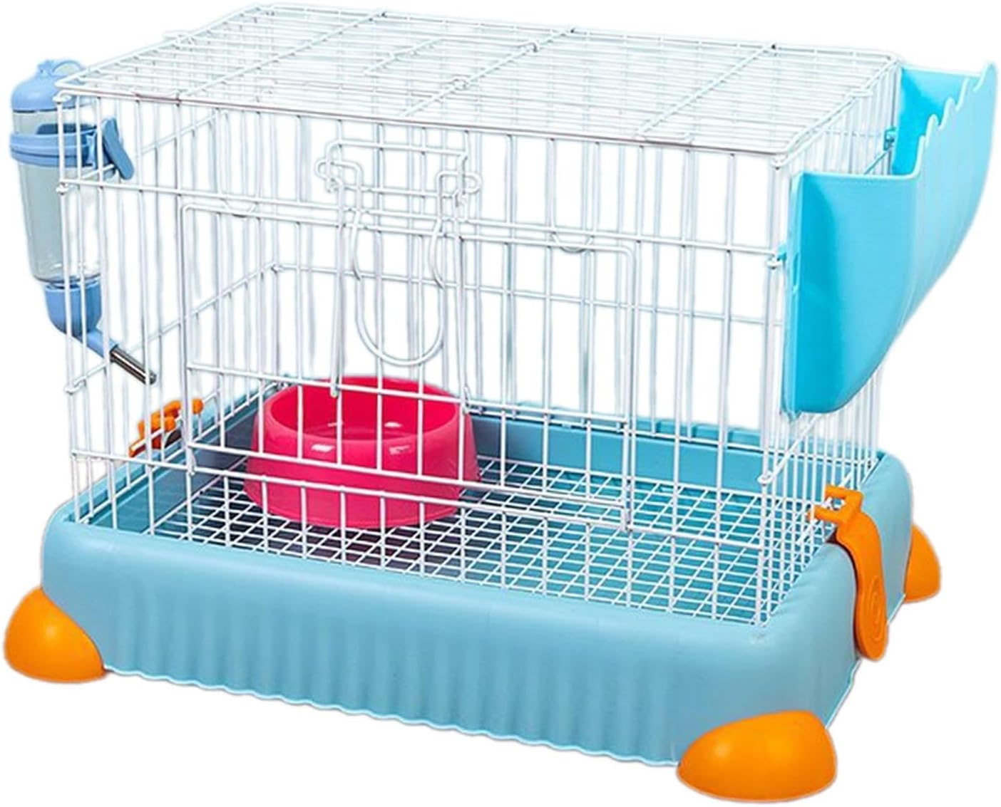New Cozy Small Animal Habitat with Removable Tray | Blue