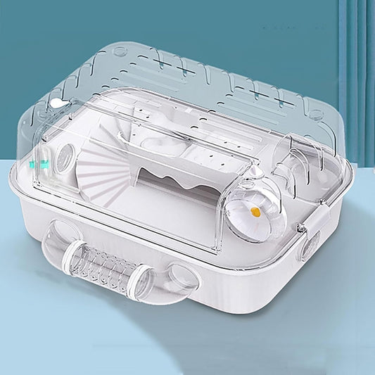 New Hamster Cages Double-Layer Thick Acrylic Cage | Color : White, Size : A
