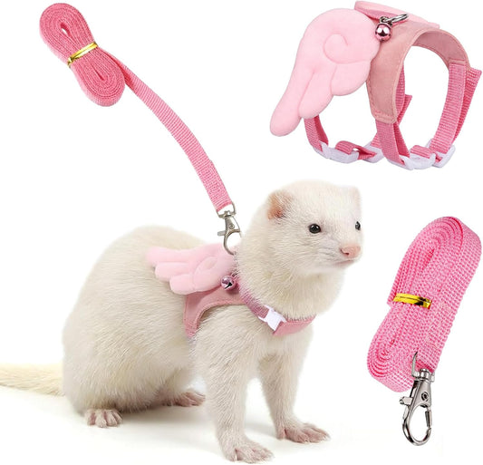 New YBEATY Ferret Harness and Leash Set | Pink