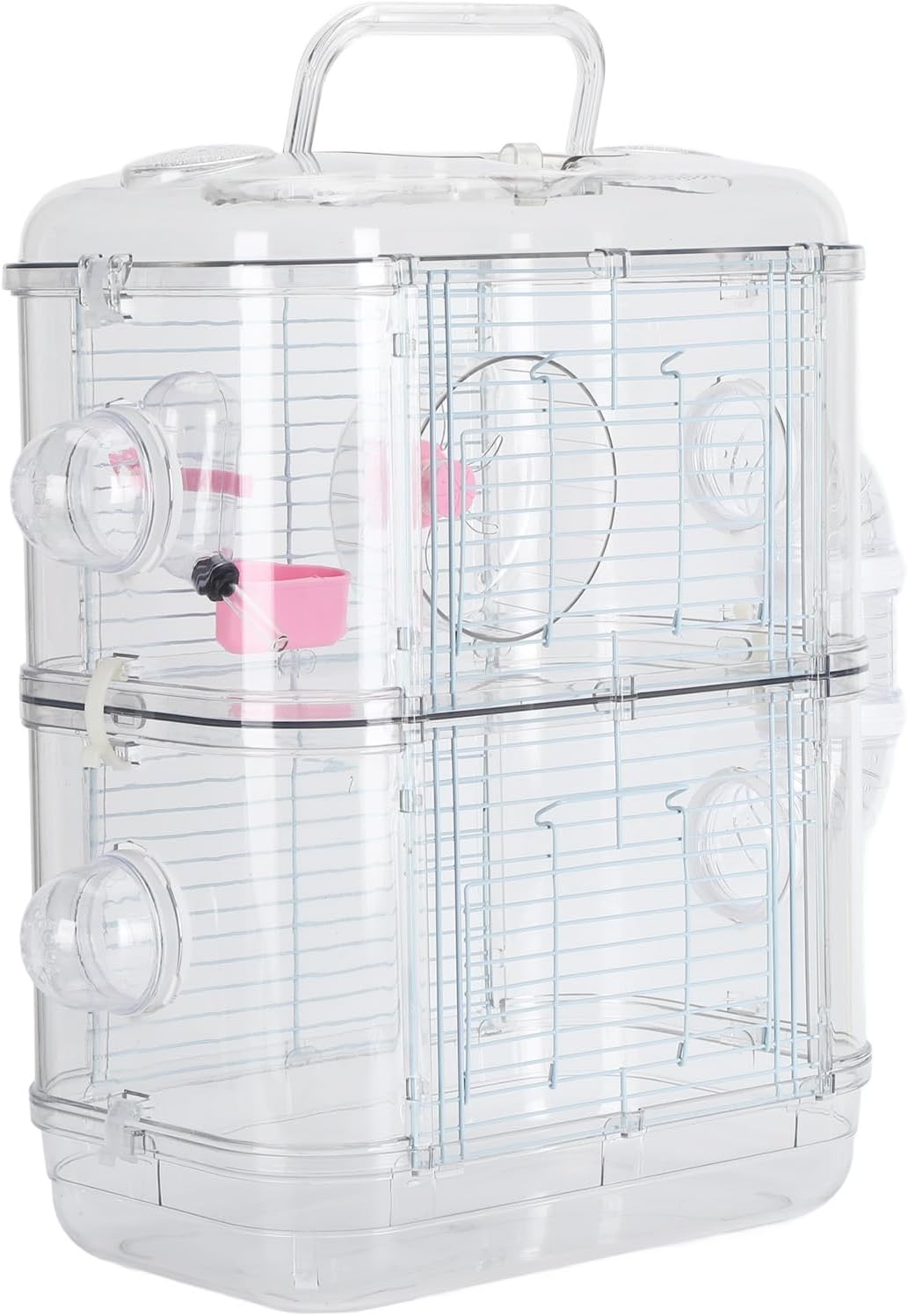 New Hamster Cage with Tunnel Connection Double Layer | 2-Tier
