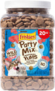 New Purina Friskies Natural Cat Treats, Party Mix Natural Yums With Wild Caught Tuna and Added Vitamins | 20 oz. Canister