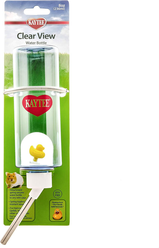 New Kaytee Clear View Water Bottle for Small Animal | 8 oz
