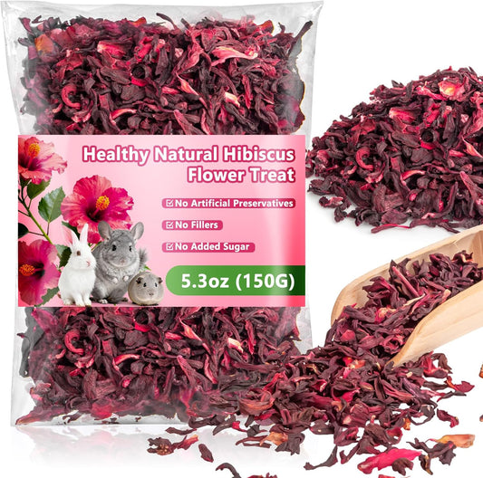 New RAINFLOW Hibiscus Flower Small Animal Treat | 5.3oz