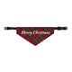 Merry Christmas Plaid Pet Bandana Collar | S, M, L, XL