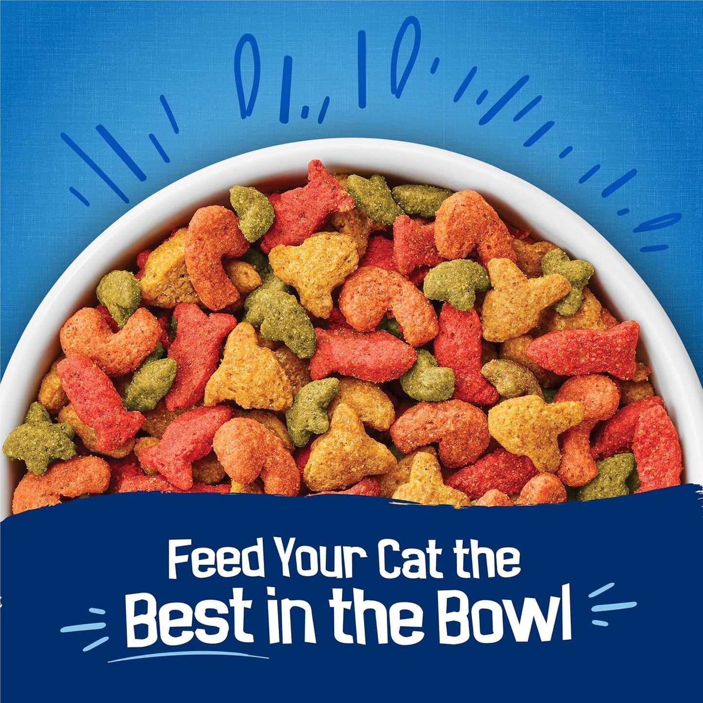 New Purina Friskies Dry Cat Food Seafood Sensations With Salmon, Tuna, and Shrimp Flavors - 22 lb. Bag