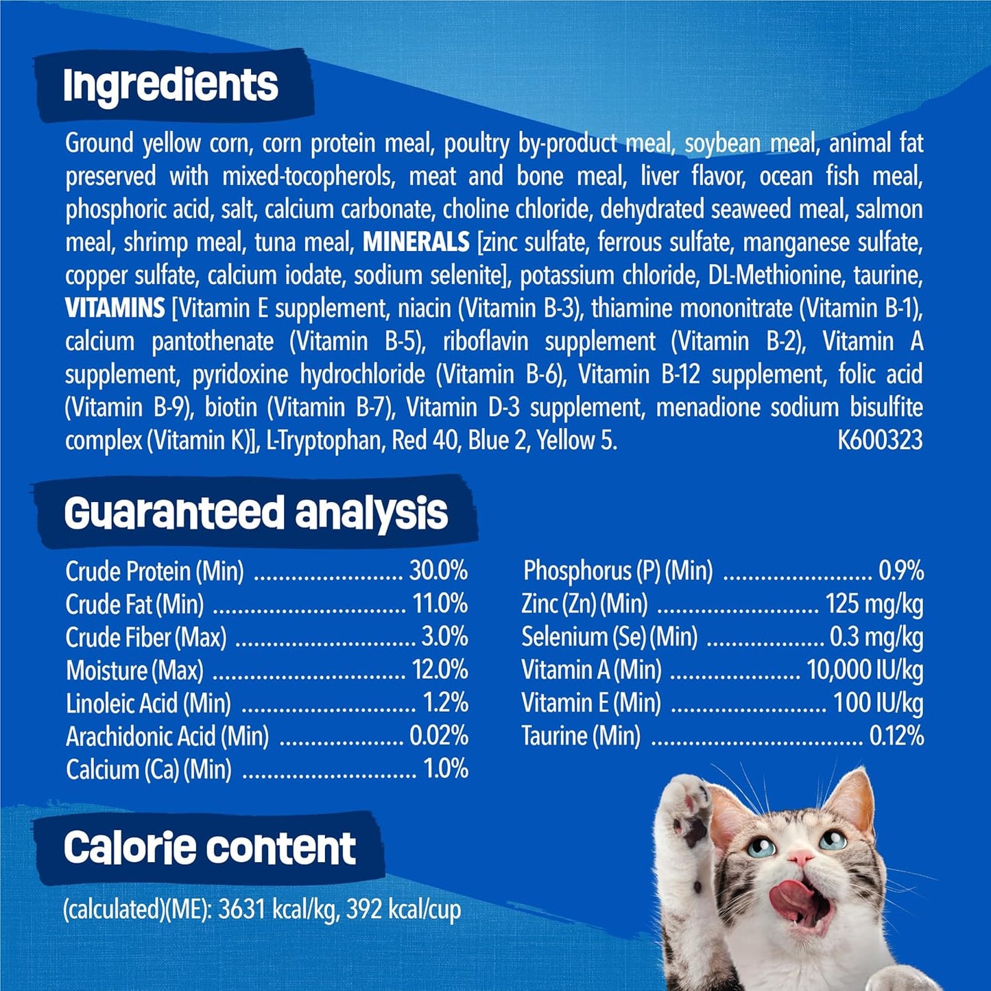 New Purina Friskies Dry Cat Food Seafood Sensations With Salmon, Tuna, and Shrimp Flavors - 22 lb. Bag