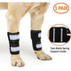 NeoAlly Dog Front Leg Brace with Reflective Straps - Metal Spring Inserts for Carpal Support (Pair)